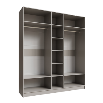 Шкаф Мадрид 2000 мм без зеркала, кашемир (Текс) в Нягани - nyagan.mebel-e96.ru