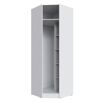 Угловой шкаф Мадрид белый (Текс) в Нягани - nyagan.mebel-e96.ru