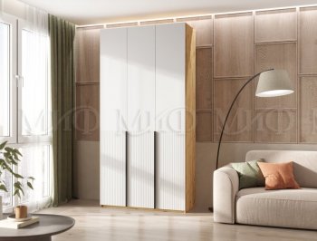 Шкаф 1200 мм Марвэл крафт/белый (Миф) в Нягани - nyagan.mebel-e96.ru