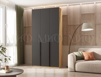 Шкаф 1200 мм Марвэл крафт/графит (Миф) в Нягани - nyagan.mebel-e96.ru