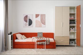Набор детской мебели Марвэл модульный, бел. (Моби) в Нягани - nyagan.mebel-e96.ru