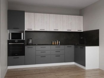 Угловой кухонный гарнитур Меренга 3200*1400 мм, МДФ Sanvut в Нягани - nyagan.mebel-e96.ru
