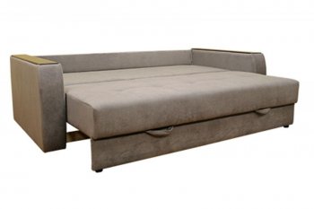 Диван Милан 3, НПБ, ткань Монако 06 (серый) (Хит Диван) в Нягани - nyagan.mebel-e96.ru