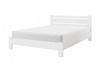 Кровать из массива Милс белый античный (БМ) в Нягани - nyagan.mebel-e96.ru