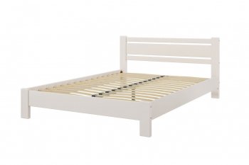 Кровать из массива Милс льняной (БМ) в Нягани - nyagan.mebel-e96.ru