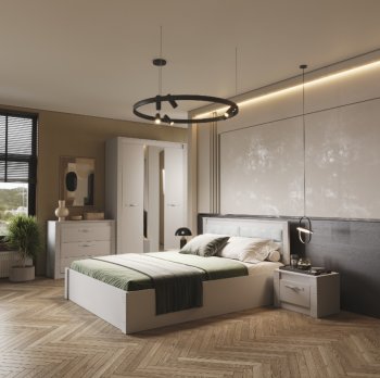 Спальный гарнитур Монако Кашемир (модульный) (БТС) в Нягани - nyagan.mebel-e96.ru