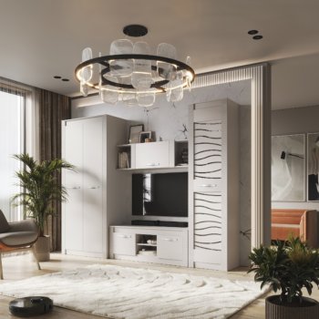 Стенка Монако Кашемир комп.3 (модульная) (БТС) в Нягани - nyagan.mebel-e96.ru