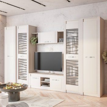 Стенка Монако Кашемир комп.4 (модульная) (БТС) в Нягани - nyagan.mebel-e96.ru