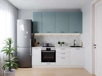 Кухонный гарнитур Ниагара 2200 мм МДФ/ЛДСП (Санвут) в Нягани - nyagan.mebel-e96.ru