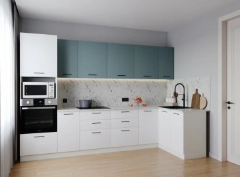 Угловой кухонный гарнитур Ниагара 3200*1400 мм МДФ/ЛДСП Sanvut в Нягани - nyagan.mebel-e96.ru