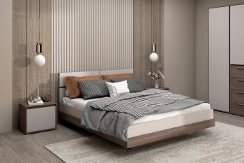 Спальный гарнитур Ника, модульный (Зарон) в Нягани - nyagan.mebel-e96.ru