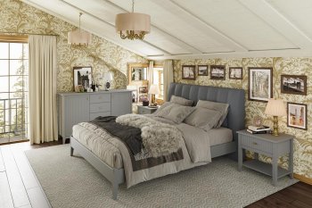 Комод 5 ящиков Никеа антрацит (БМ) в Нягани - nyagan.mebel-e96.ru