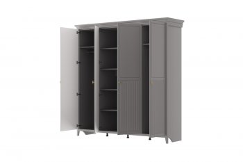 Шкаф распашной 2160 мм ШР-4 Никеа антрацит (БМ) в Нягани - nyagan.mebel-e96.ru
