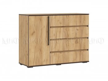 Комод 1 дверь 4 ящика (1200) Норд, дуб крафт (Миф) в Нягани - nyagan.mebel-e96.ru