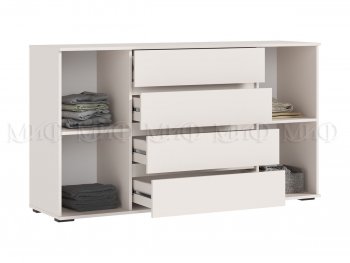 Комод 2 двери 4 ящика (1600) Норд, кашемир (Миф) в Нягани - nyagan.mebel-e96.ru