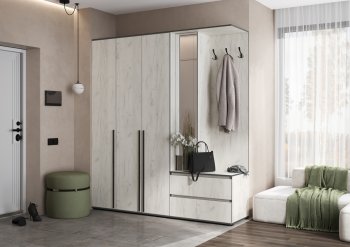 Прихожая Норд+Шкаф 1200, крафт белый (Миф) в Нягани - nyagan.mebel-e96.ru
