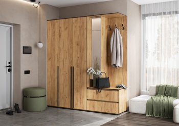 Прихожая Норд+Шкаф 1200, крафт (Миф) в Нягани - nyagan.mebel-e96.ru