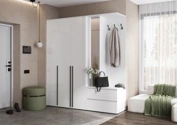 Прихожая Норд+Шкаф 1200, белый (Миф) в Нягани - nyagan.mebel-e96.ru