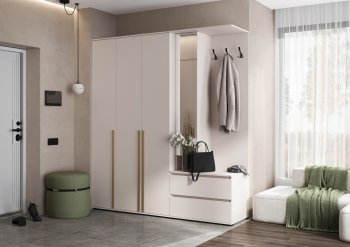 Прихожая Норд+Шкаф 1200, кашемир (Миф) в Нягани - nyagan.mebel-e96.ru