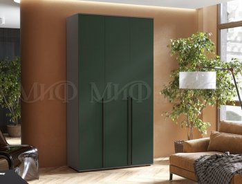 Шкаф 1200 мм 3-х ств. Норд графит/изумруд (Миф) в Нягани - nyagan.mebel-e96.ru