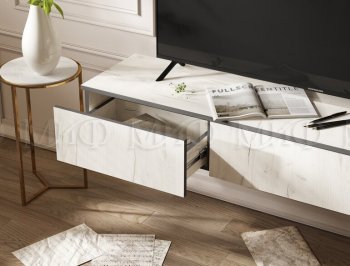 Стенка Норд-2 дуб крафт белый (Миф) в Нягани - nyagan.mebel-e96.ru