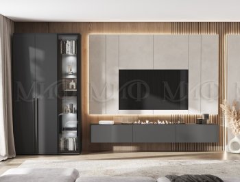 Стенка Норд графит (Миф) в Нягани - nyagan.mebel-e96.ru
