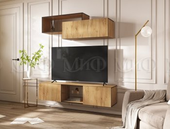 Стенка Норд-1 дуб крафт (Миф) в Нягани - nyagan.mebel-e96.ru