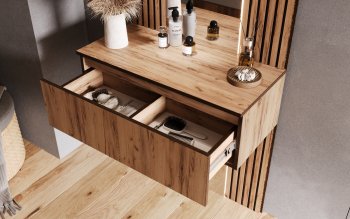 Шкаф 800+Тумба с зеркалом Норд (Миф) в Нягани - nyagan.mebel-e96.ru