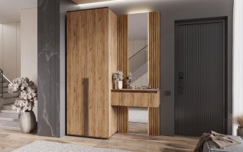 Шкаф 800+Тумба с зеркалом Норд (Миф) в Нягани - nyagan.mebel-e96.ru