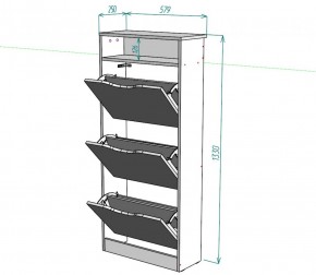 Обувница W10 (Белый) в Нягани - nyagan.mebel-e96.ru