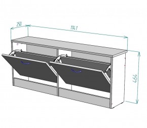 Обувница W19 (Белый) в Нягани - nyagan.mebel-e96.ru