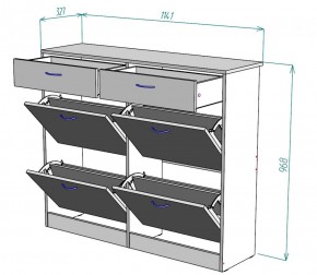 Обувница W25 (Белый) в Нягани - nyagan.mebel-e96.ru