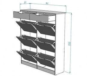 Обувница W28 (ДМ) в Нягани - nyagan.mebel-e96.ru