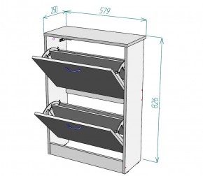 Обувница W3 (Белый) в Нягани - nyagan.mebel-e96.ru