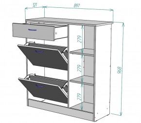 Обувница W33 (ДМ) в Нягани - nyagan.mebel-e96.ru