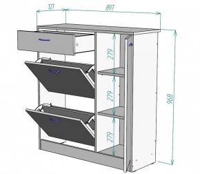 Обувница W35 (Белый) в Нягани - nyagan.mebel-e96.ru