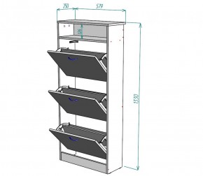 Обувница W9 (Белый) в Нягани - nyagan.mebel-e96.ru