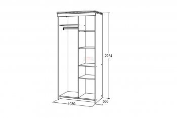 Шкаф-купе 1000 мм Ольга-13 в Нягани - nyagan.mebel-e96.ru