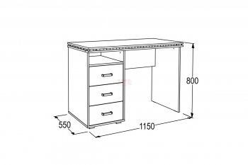 Письменный стол Ольга-13 в Нягани - nyagan.mebel-e96.ru