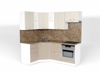 Кухонный гарнитур Ольга оптима 4 1400х2000 мм (Герда) в Нягани - nyagan.mebel-e96.ru