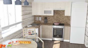 Кухонный гарнитур Ольга прайм 2 1300х2100 мм (Герда) в Нягани - nyagan.mebel-e96.ru