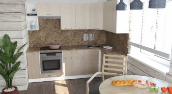 Кухонный гарнитур Ольга прайм 5 2300х1500 мм (Герда) в Нягани - nyagan.mebel-e96.ru