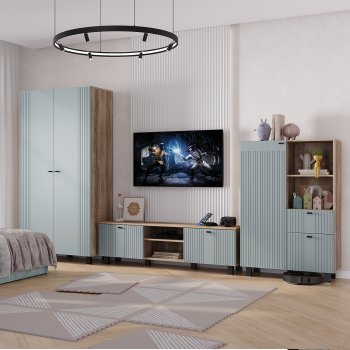 Стенка Олива комп.3 шарли бриз (БТС) в Нягани - nyagan.mebel-e96.ru
