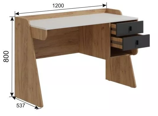 Стол письменный Омега-3 №1 в Нягани - nyagan.mebel-e96.ru