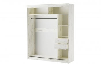 Шкаф-купе 1800 мм Орион крафт белый(Памир) в Нягани - nyagan.mebel-e96.ru