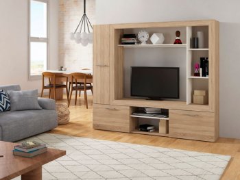 Стенка OSKAR3 дуб сонома (Генезис) в Нягани - nyagan.mebel-e96.ru