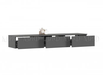 Стенка Оскар комп.2 графит (Миф) в Нягани - nyagan.mebel-e96.ru