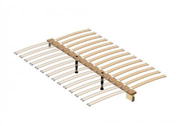 Кровать из массива Лоренса льняной (БМ) в Нягани - nyagan.mebel-e96.ru