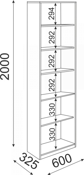 Библиотека Остин Модуль 05 (Риннер) в Нягани - nyagan.mebel-e96.ru