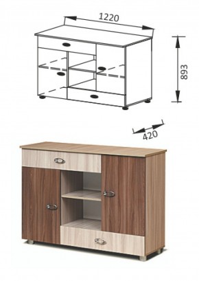 ПМ-11Комод Юниор-6 в Нягани - nyagan.mebel-e96.ru